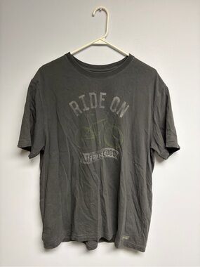 Life Is Good Dark Gray 'Ride On' Graphic Tee